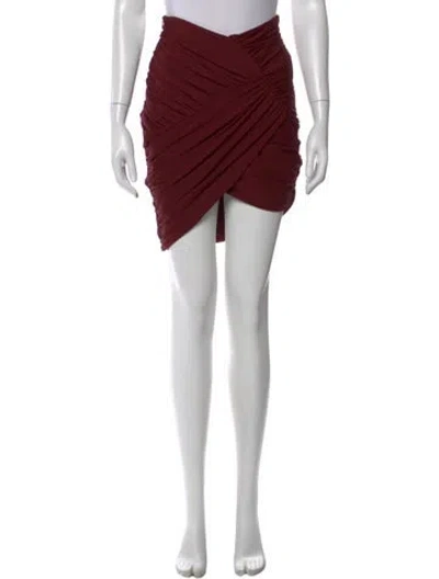 Pre-owned Nicholas Mini Skirt In Red
