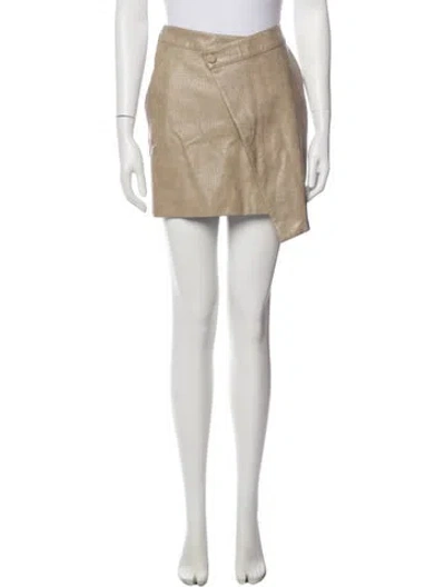 Pre-owned Nicholas Mini Skirt W/ Tags In Neutral