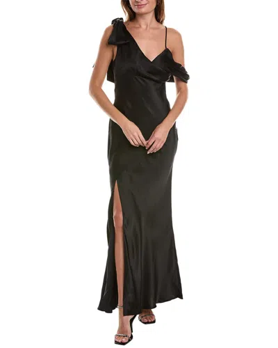 Nicholas Mirabelle Silk-blend Midi Dress In Black