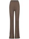 Nicholas Mireya Knitted Trousers In Brown