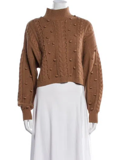 Pre-owned Nicholas Mock Neck Sweater In Brown