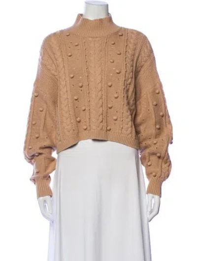 Pre-owned Nicholas Mock Neck Sweater In Neutral