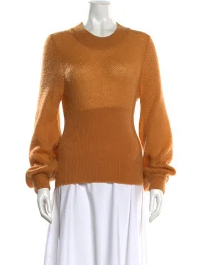 Pre-owned Nicholas Mohair Crew Neck Sweater In Yellow