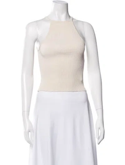 Pre-owned Nicholas Nylon Halterneck Crop Top In Pink