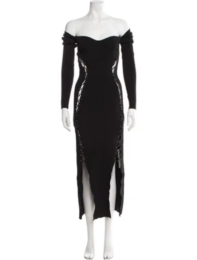 Pre-owned Nicholas Off-the-shoulder Long Dress In Multi