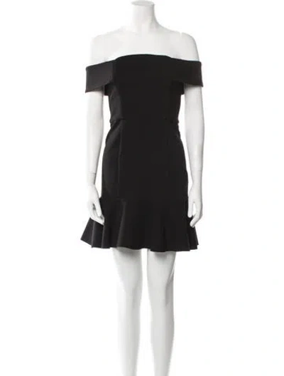 Pre-owned Nicholas Off-the-shoulder Mini Dress In Blue