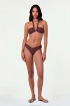 Nicholas Ondine Macrame Bikini Top In Brown