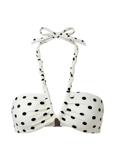 Nicholas Ondine Macrame Bikini Top In White