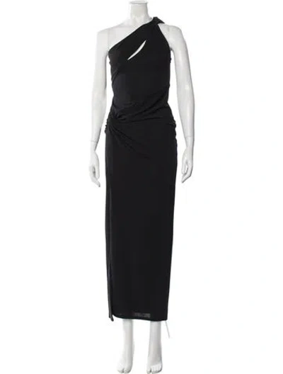 Pre-owned Nicholas One-shoulder Long Dress In Blue