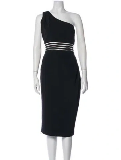 Pre-owned Nicholas One-shoulder Midi Length Dress In Multi