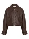 Nicholas Paris Zip Jacket In Brown