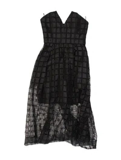 Pre-owned Nicholas Patterned Mini Dress In Black