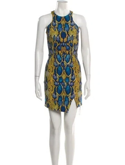 Pre-owned Nicholas Printed Mini Dress In Multi