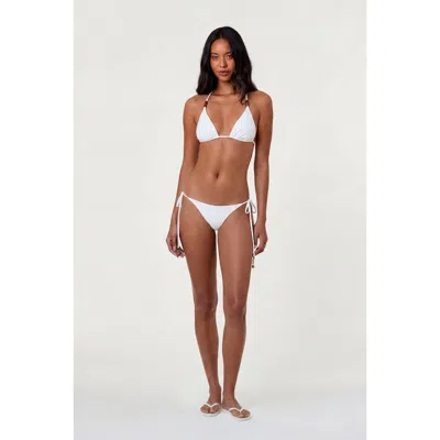 Nicholas Rita Racerback Bikini Top In White