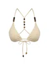 Nicholas Rita Racerback Bikini Top In Neutral