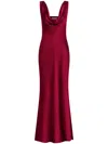 Nicholas Sally Silk-blend Dress In Red