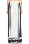 Nicholas Sandra Trousers In Athens Scarf Sky