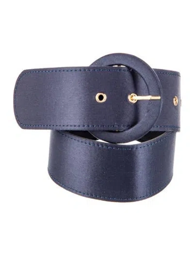 Pre-owned Nicholas Satin Belt In Blue
