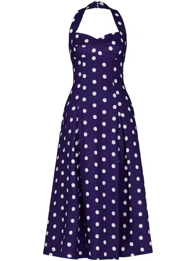 Nicholas Seraphina Midi Dress In 蓝色