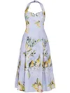 Nicholas Seraphina Midi Dress In 蓝色