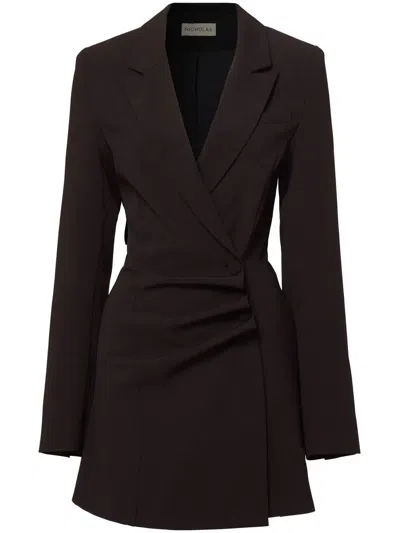 Nicholas Serene Mini Blazer Dress In Schwarz