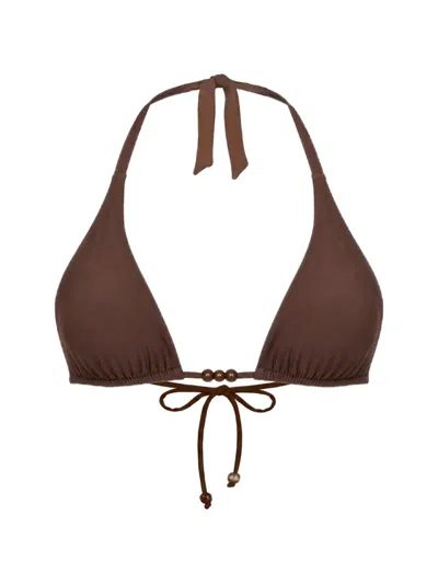 Nicholas Shelli Bikini Top In Brown