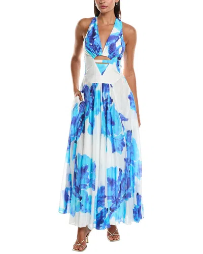 NICHOLAS SILK-BLEND MAXI DRESS