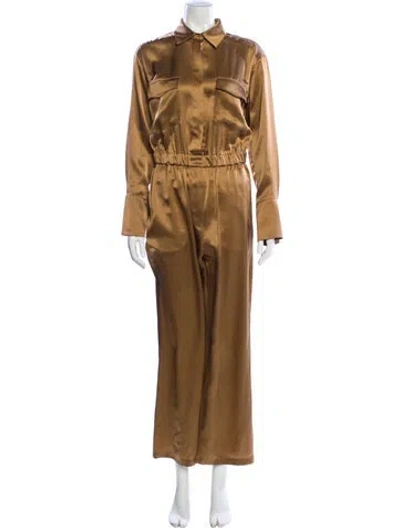 Pre-owned Nicholas Silk Jumpsuit In Brown