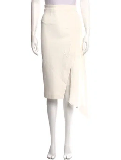 Pre-owned Nicholas Silk Knee-length Skirt In Neutral