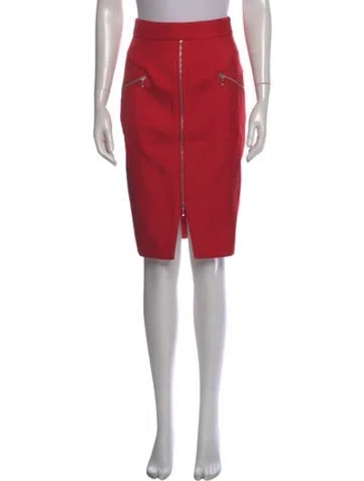 Pre-owned Nicholas Silk Knee-length Skirt In Red