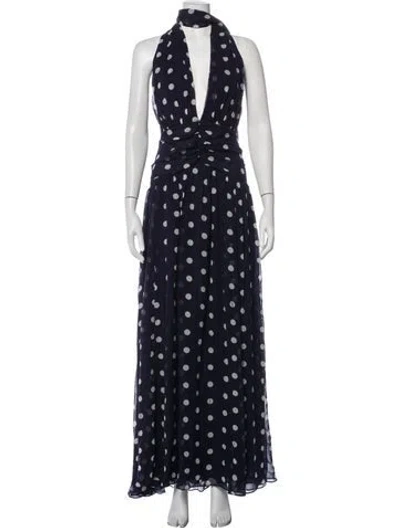 Pre-owned Nicholas Silk Long Dress In Blue