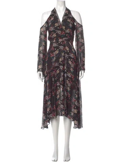 Pre-owned Nicholas Silk Long Dress In Multi