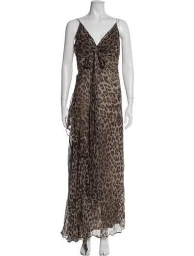 Pre-owned Nicholas Silk Long Dress In Multi