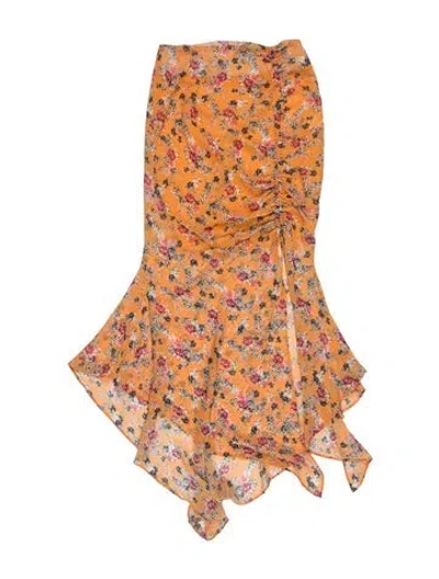 Pre-owned Nicholas Silk Long Dress In Orange