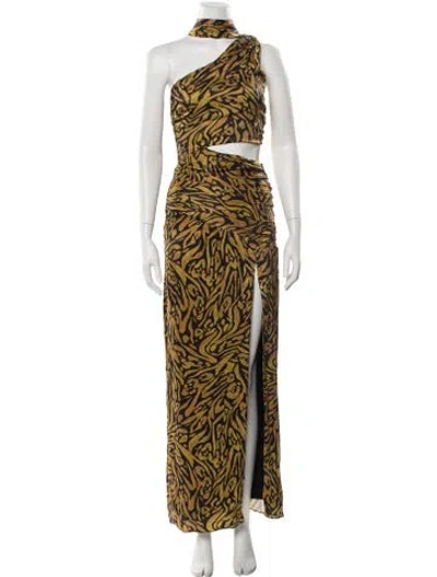 Pre-owned Nicholas Silk Long Dress W/ Tags In Neutral