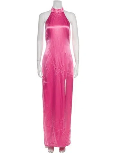 Pre-owned Nicholas Silk Long Dress W/ Tags In Pink
