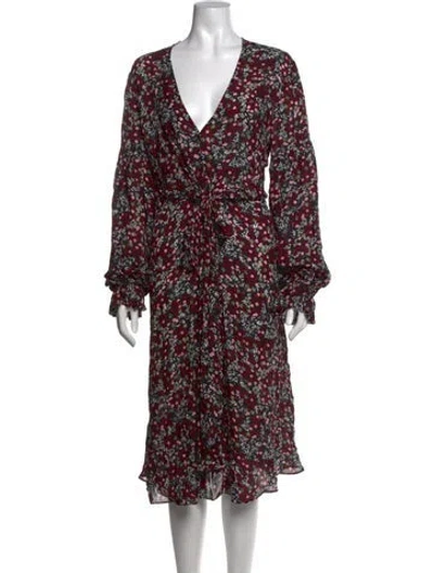 Pre-owned Nicholas Silk Midi Length Dress In Black