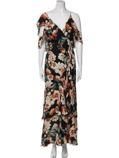 Pre-owned Nicholas Silk Midi Length Dress In Multi