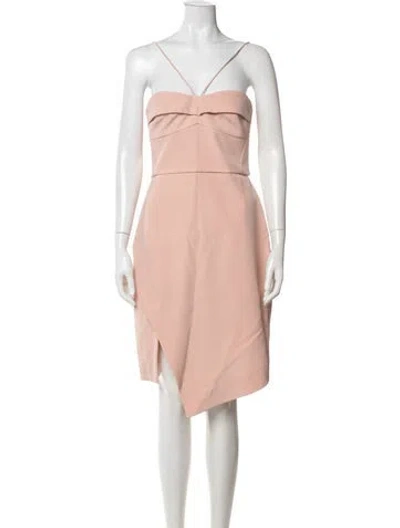 Pre-owned Nicholas Silk Midi Length Dress In Pink