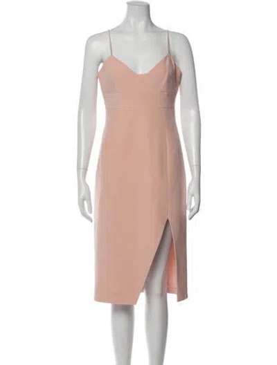 Pre-owned Nicholas Silk Midi Length Dress In Pink