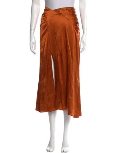 Pre-owned Nicholas Silk Midi Length Skirt