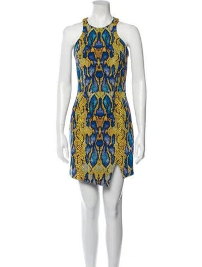 Pre-owned Nicholas Silk Mini Dress In Black