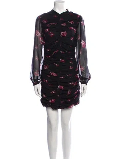 Pre-owned Nicholas Silk Mini Dress In Black