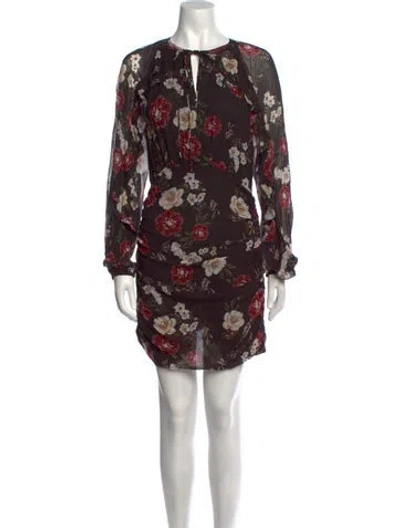 Pre-owned Nicholas Silk Mini Dress In Black