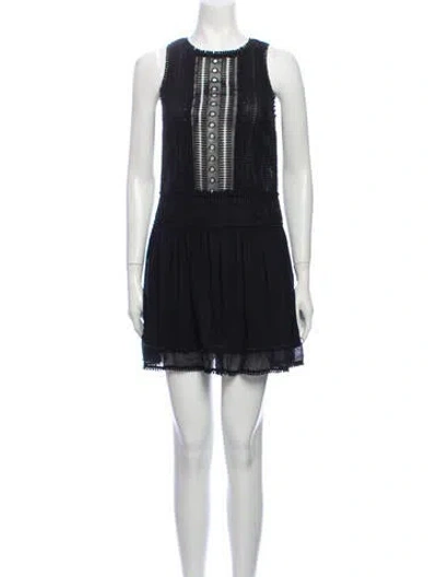 Pre-owned Nicholas Silk Mini Dress In Black