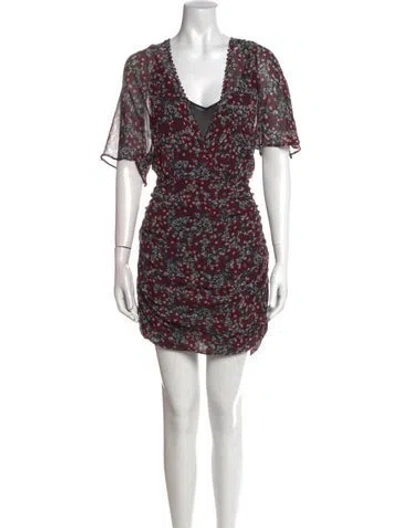 Pre-owned Nicholas Silk Mini Dress In Black