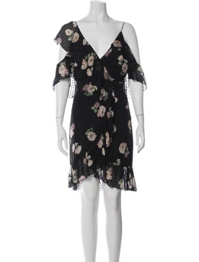Pre-owned Nicholas Silk Mini Dress In Black