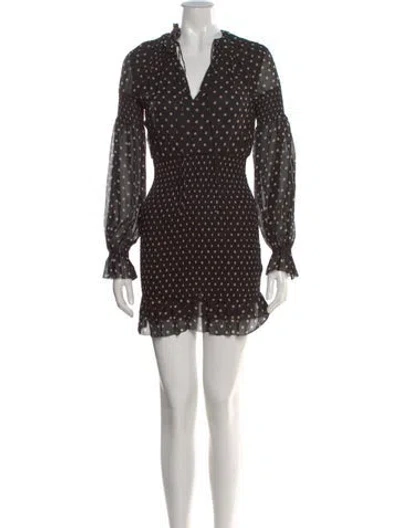 Pre-owned Nicholas Silk Mini Dress In Black