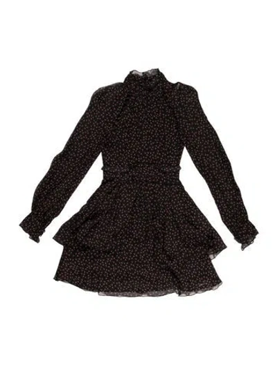 Pre-owned Nicholas Silk Mini Dress In Black