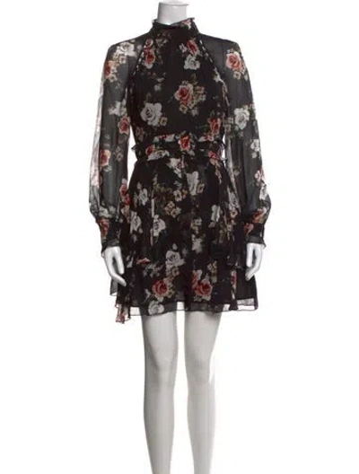Pre-owned Nicholas Silk Mini Dress In Black